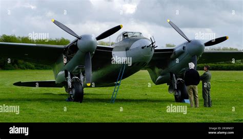 The De Havilland Dh 98 Mosquito Is A British Twin Engined Shoulder Winged Multirole Combat