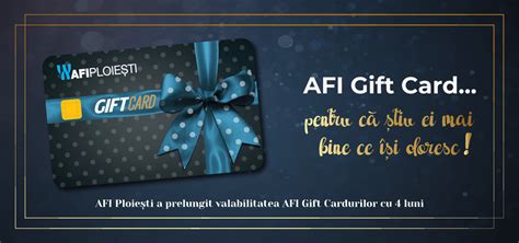 AFI Gift Card pentru că știu ei mai bine ce își doresc AFI