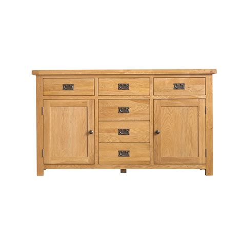 Oak 2 Door 6 Drawer Sideboard – Cambridge Collection - Island Furniture Co