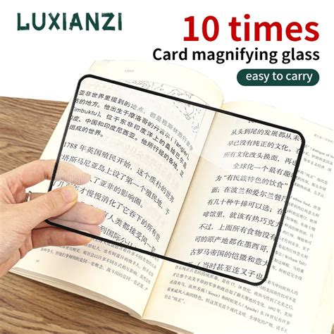 Luxianzi Loupe X En Pvc Lentille De Fresnel Carte Transparente Pour