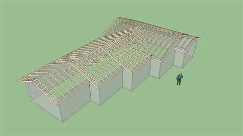 Complex Truss Roof 1 3d Warehouse