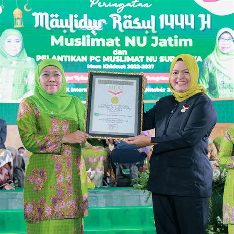 Gubernur Khofifah Sampaikan Pesan Pentingnya Kontribusi Muslimat NU