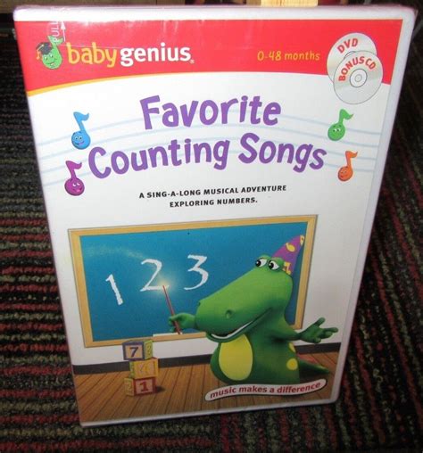 Baby Genius Favorite Counting Songs 2 Disc Cddvd Set Musical