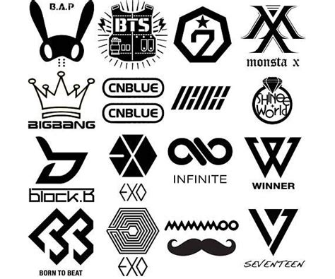 Kpop Calcoman A Pegatina Etsy Espa A Kpop Logos Stickers Pop Stickers