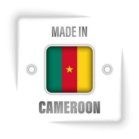 cameroon card vectors illustrations