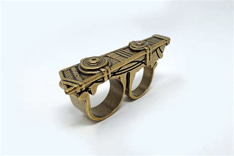 Dr Strange Sling Ring Antique Gold Made From Metal Etsy