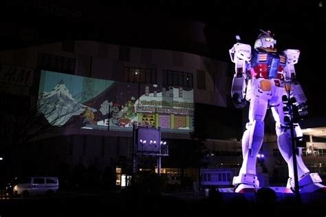 Odaiba Gundam Statue Lights Up the Christmas Night Sky, New Story Added ...