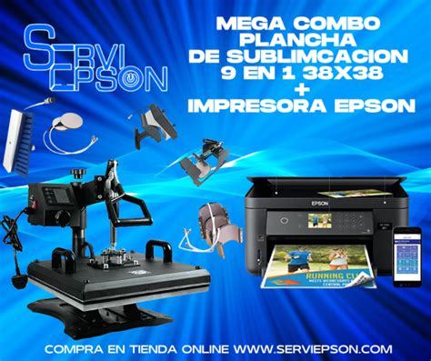 Mega Combo De Sublimacion Sublimadora En Impresora Epson Tinta De