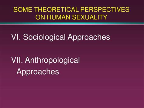 PPT SOME THEORETICAL PERSPECTIVES ON HUMAN SEXUALITY PowerPoint