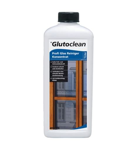 Glutoclean Profi Glas Reiniger Konzentrat Anti Beschlag Effekt 1L Ab 9