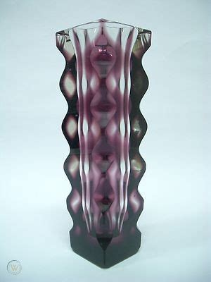 Stunning Art Glass Vase Oldrich Lipsky Exbor Czechoslovakia