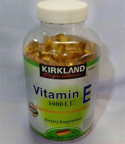 Cod Kirkland Signature Vitamin E 1000 I U 200 Softgels Lazada PH