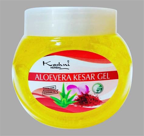 Kashni Aloevera Kesar Herbal Gel Type Of Packaging Jar Packaging