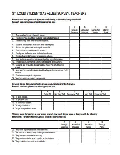 8 Student Behavior Survey Templates In Pdf Free And Premium Templates