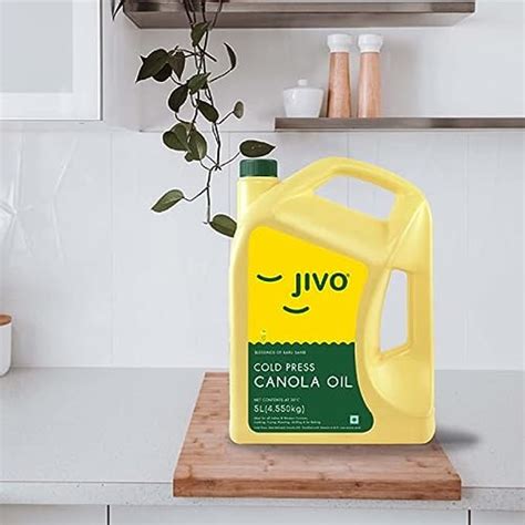 JIVO Canola Cold Press Oil 5 LTR 1 LTR Free AasmaHub