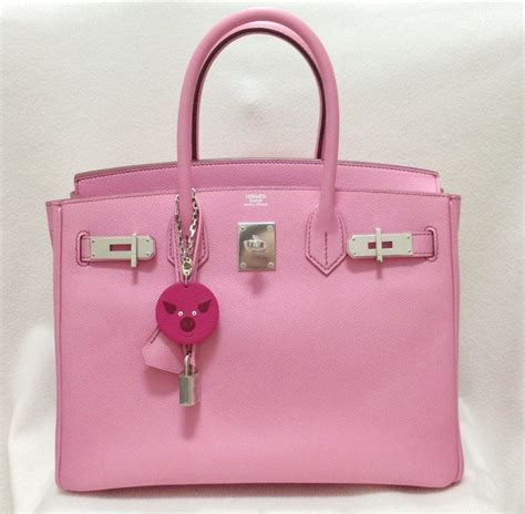 Bubblegum Hermes Birkin Bubble Gum Top Handle Bag Bags Handbags