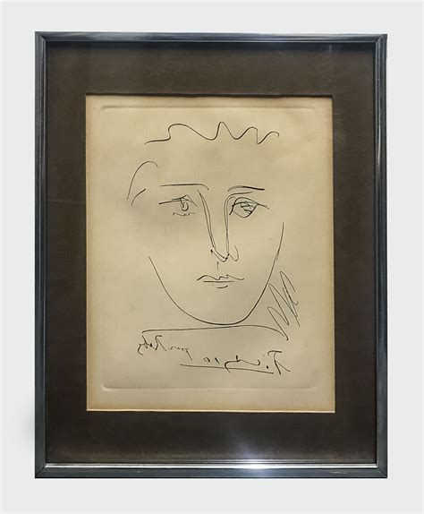 Pablo Picasso “lage Du Soleil Pour Roby ” Etching C 1950 15k Apr W