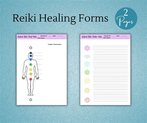 Distance Reiki Forms Reiki Session Board Reiki Session Form Bundle