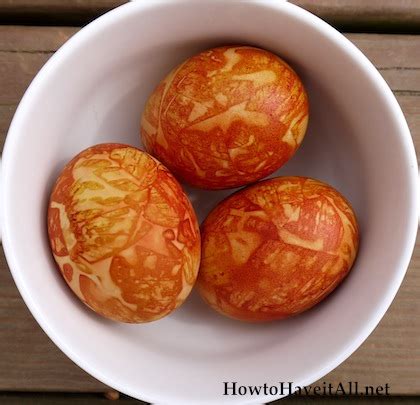 Easter Eggs Dyed With Onion Skins How To Have It All