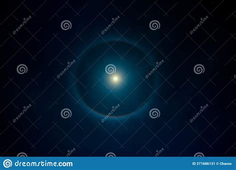 Bright moon with halo stock image. Image of moonlight - 271686131