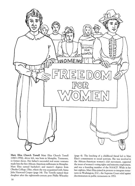 Famous Women In History Coloring Pages