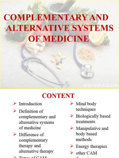 Complementary and Alternative Medicine (CAM) | PDF | Alternative ...