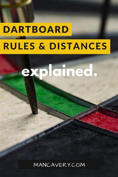 Dartboard Rules and Distances – Explained - Mancavery