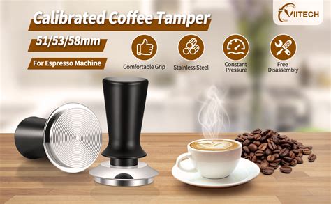 Viitech Tamper De Caf Calibrado De Mm Para M Quina De Espresso