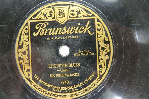 Six Jumping Jacks BRUNSWICK 3940 TOM STACKS Etiquette Blues EBay