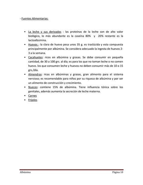 Albumina informe albúmina PDF