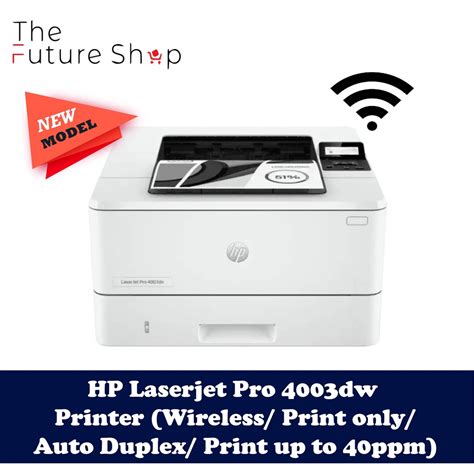 Hp Laserjet Pro 4003dw Printer Wireless Print Only Up To 40ppm Come With Toner 3 Years