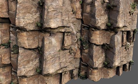 Stone Cliff - 3D Model by netleon