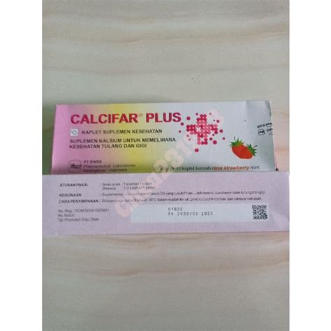 Jual Calcifar Plus Per Box Isi Kaplet Shopee Indonesia