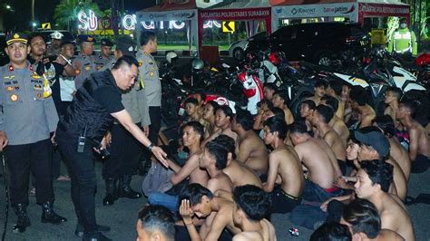 Polrestabes Amankan 44 Pesilat Yang Hendak Konvoi Di Surabaya Suara