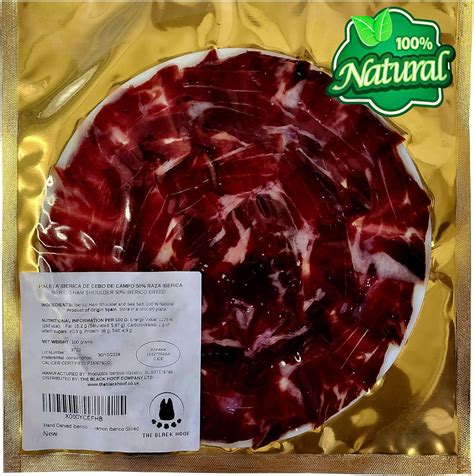 Prosciutto Iberico Pata Negra Affettato A Mano Spalla Naturale