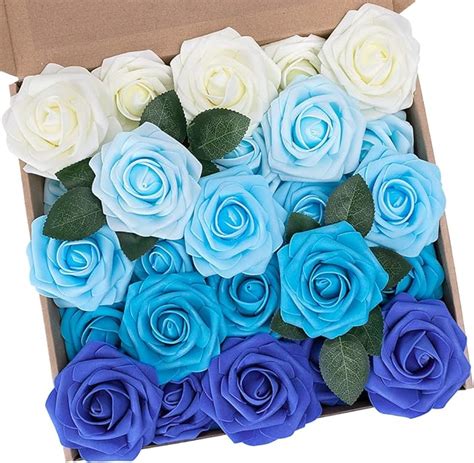 Amazon De N T Nieting K Nstliche Blumen Rosen St Ck Deko Blumen