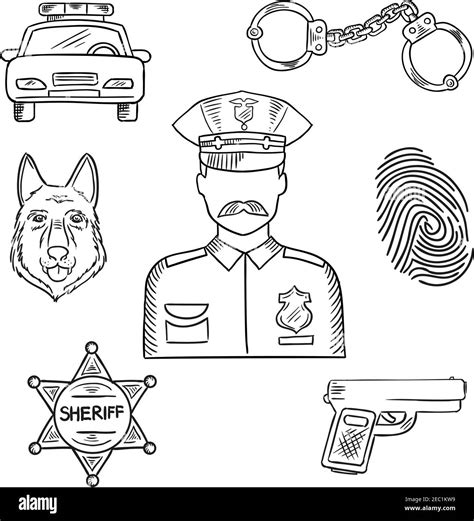 Police Officer Drawings