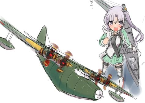 艦これ「秋津洲ちゃん。二式大艇ちゃんがメインな気がするかも。かもかもかわいい 艦これ版」 Comalaのイラスト