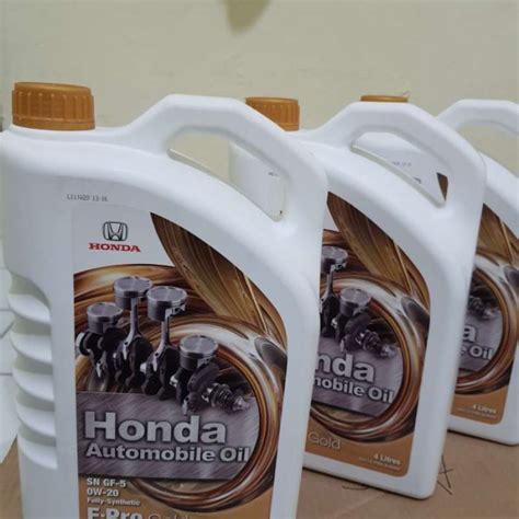 Jual Oli Honda E Pro Gold 0w 20 Sn Gf5 4 Liter Di Seller Shanum Oto