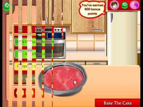 Sara S Cooking Class Red Velvet Cake Gameplay YouTube