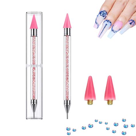 Amazon Sukpsy Pcs Nail Art Rhinestone Picker Dotting Pen Double