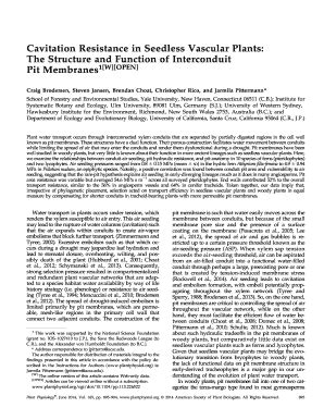 Fillable Online Pittermann Eeb Ucsc Cavitation Resistance In Seedless