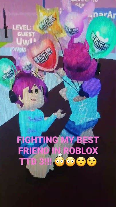 Fighting My Best Friend In Roblox Ttd 3😳😳😯😯 Shorts Dancebattle