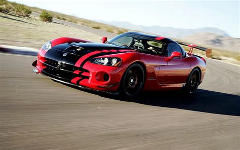 Dodge Viper ACR Motion Blur HD Red And Black Race Car Cars Blur