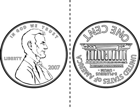 sided penny clipart