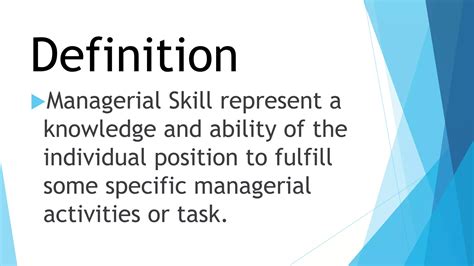 Managerial skills | PPT