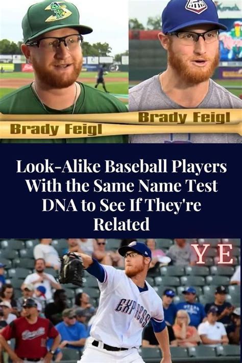 Look Alike Baseball Players With The Same Name Test Dna To