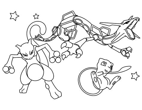 Coloring Pages Pokemon Mewtwo - Coloring Home