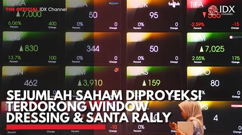 Sejumlah Saham Diproyeksi Terdorong Window Dressing Santa Rally Idx