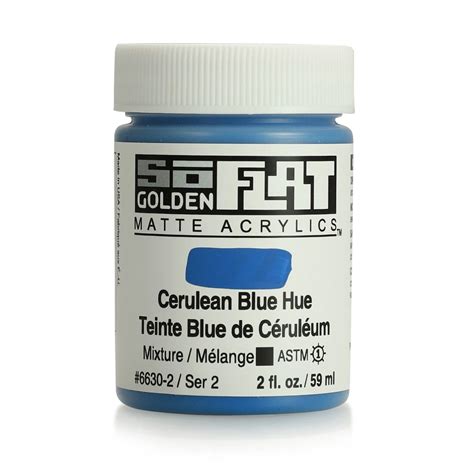 SoFlat Matte Acrylic Color - Cerulean Blue Hue | Golden Artist Colors